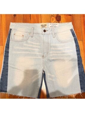 Gallery Dept Light and Dark Blue Two-Tone Denim Shorts